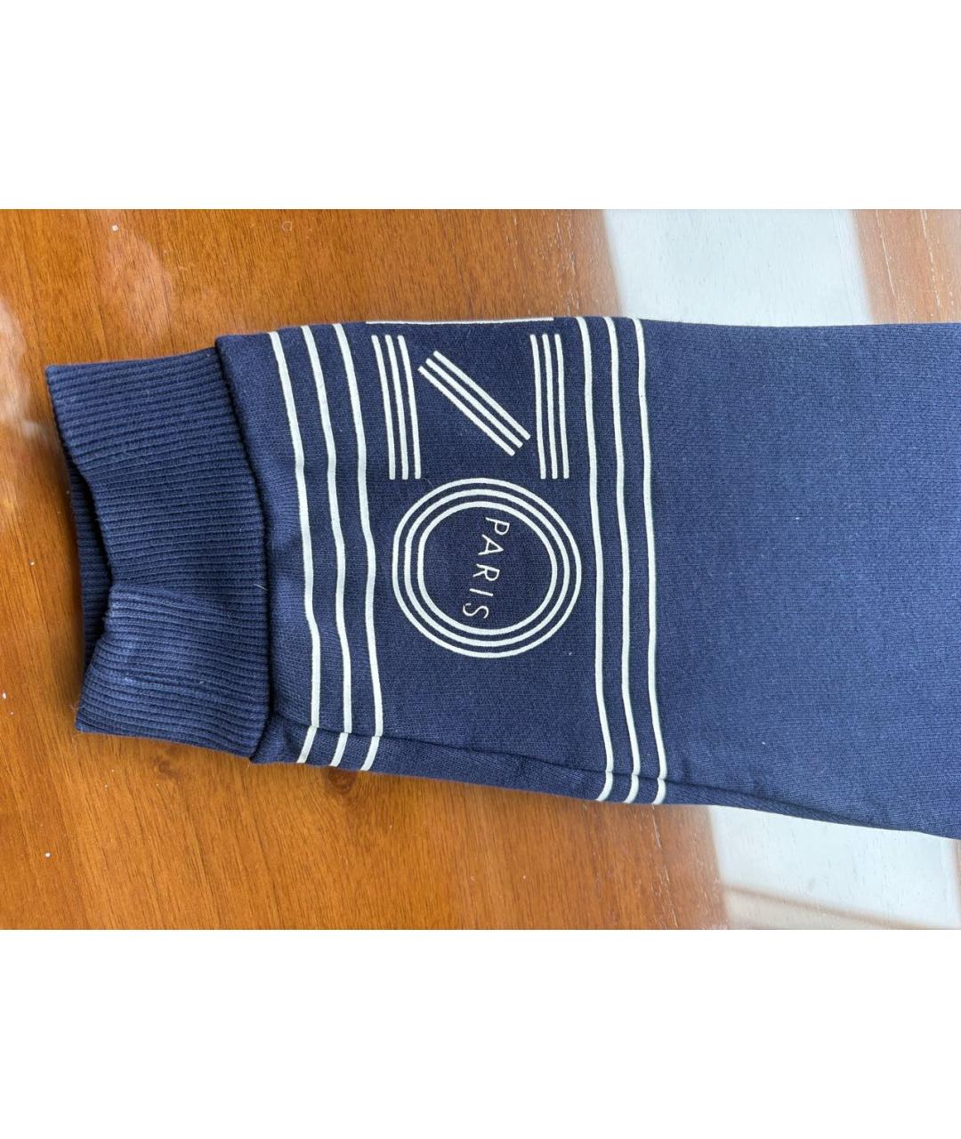 KENZO Темно-синие хлопковые брюки и шорты, фото 5