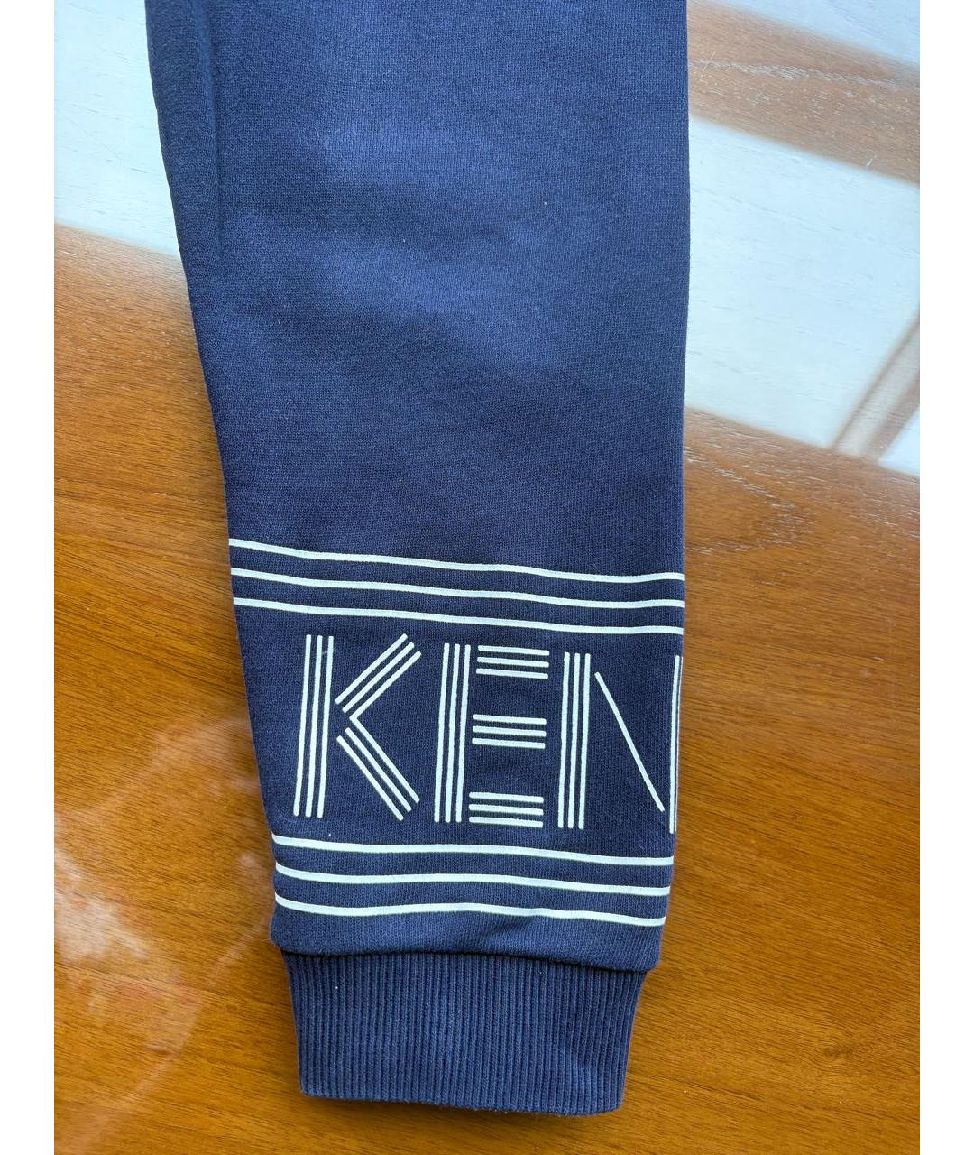 KENZO Темно-синие хлопковые брюки и шорты, фото 4