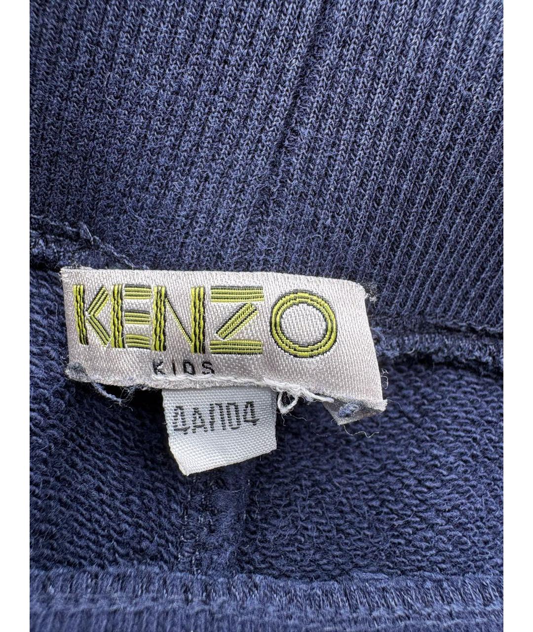 KENZO Темно-синие хлопковые брюки и шорты, фото 8