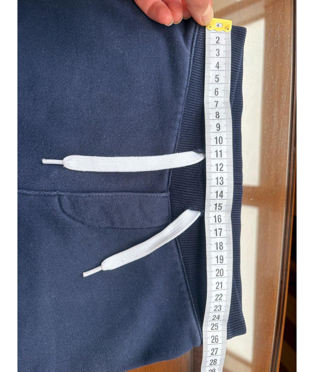 KENZO Темно-синие хлопковые брюки и шорты, фото 3