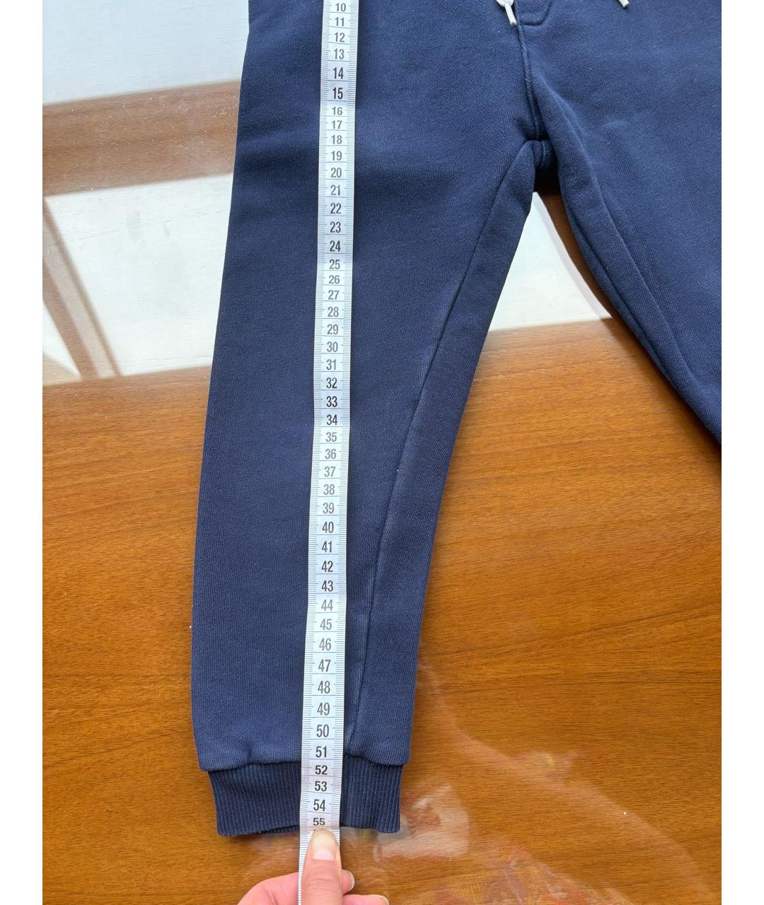 KENZO Темно-синие хлопковые брюки и шорты, фото 7