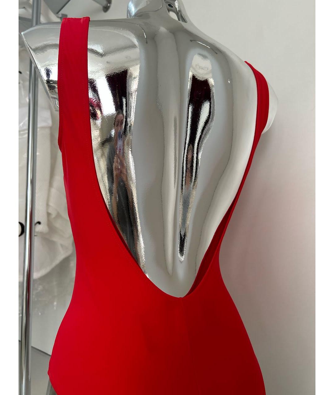 DOLCE&GABBANA Красный полиамидовый купальник, фото 4