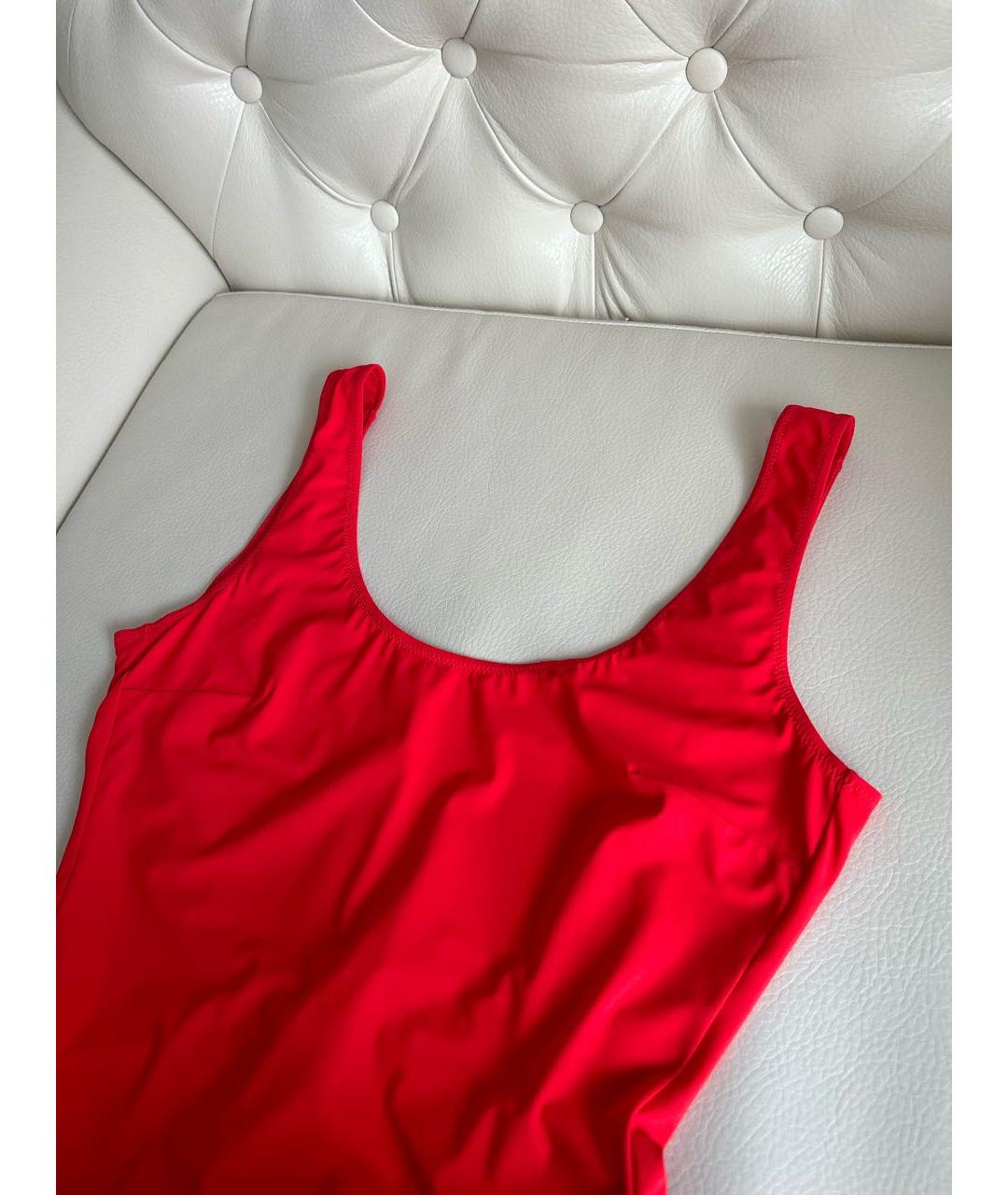 DOLCE&GABBANA Красный полиамидовый купальник, фото 8
