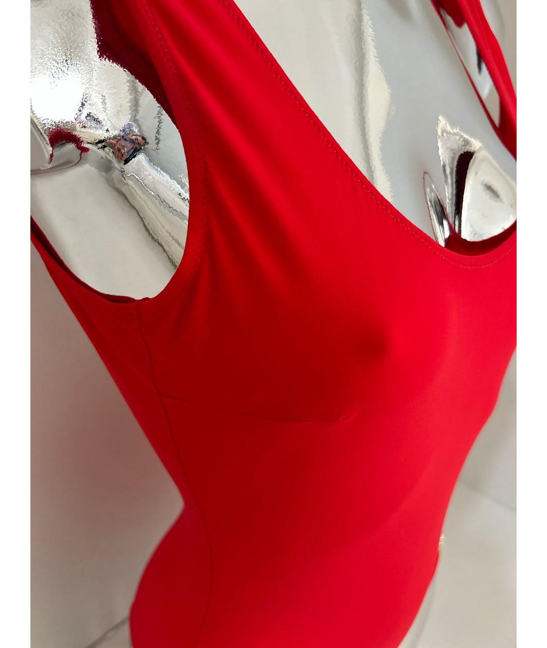 DOLCE&GABBANA Красный полиамидовый купальник, фото 2