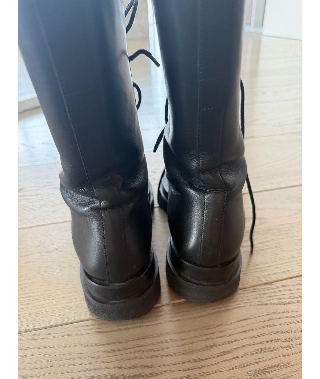 MAGDA BUTRYM Черные кожаные сапоги, фото 4