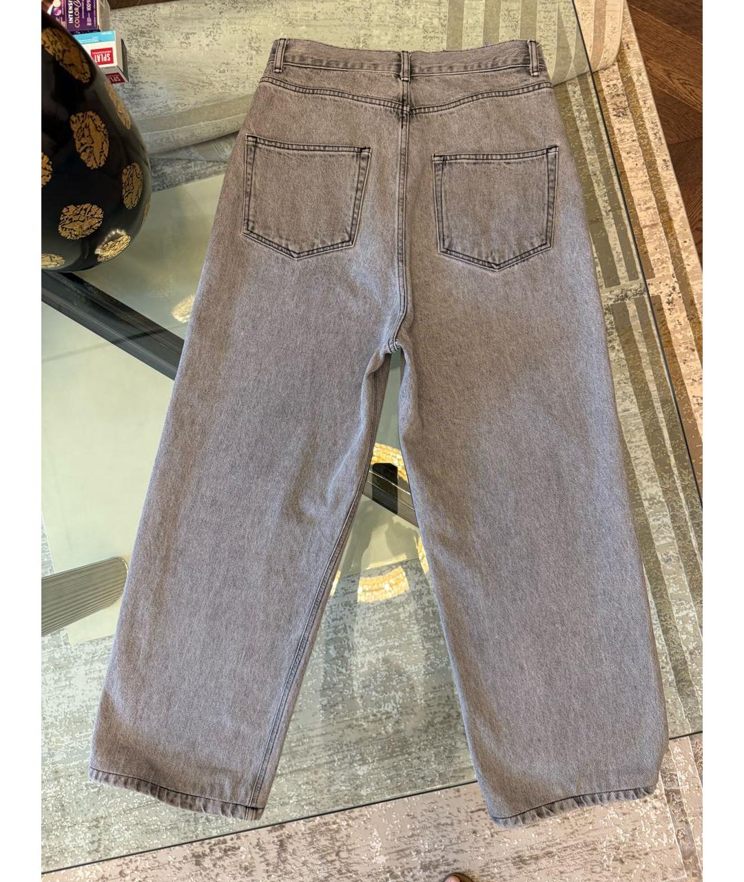 RAEY Серые хлопковые прямые джинсы, фото 2