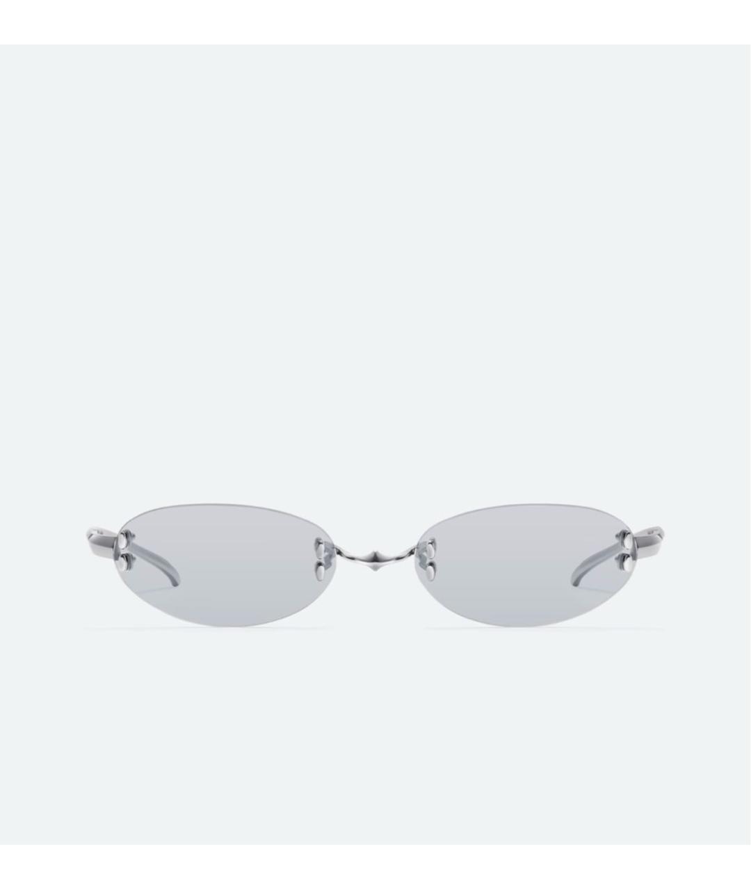 GENTLE MONSTER Серебряные металлические солнцезащитные очки, фото 6