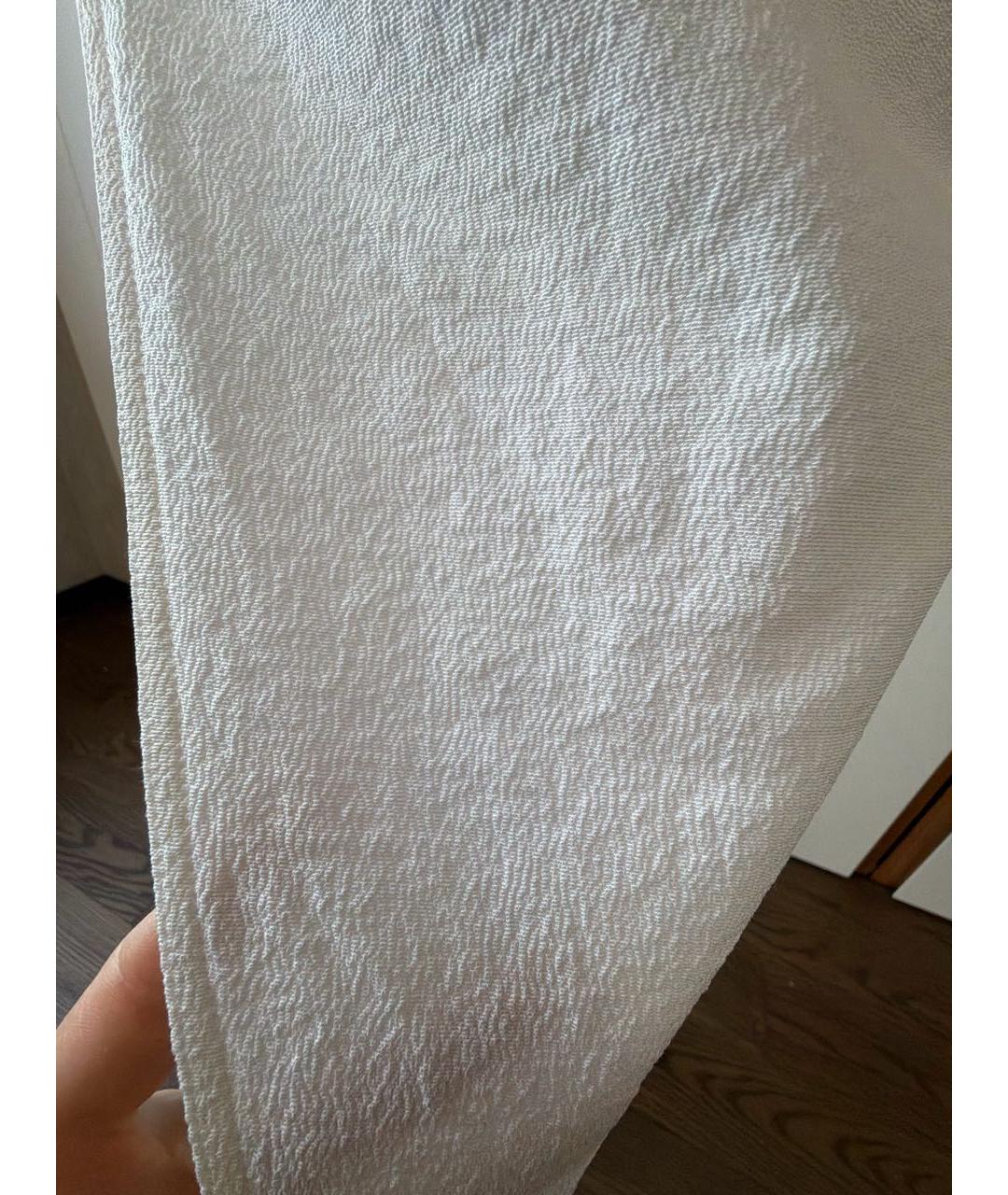 RICK OWENS Белое хлопко-эластановое коктейльное платье, фото 4