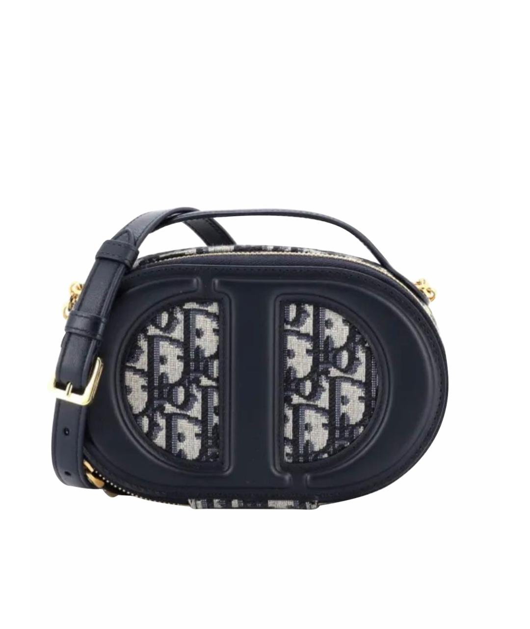 CHRISTIAN DIOR Черная кожаная сумка через плечо, фото 8