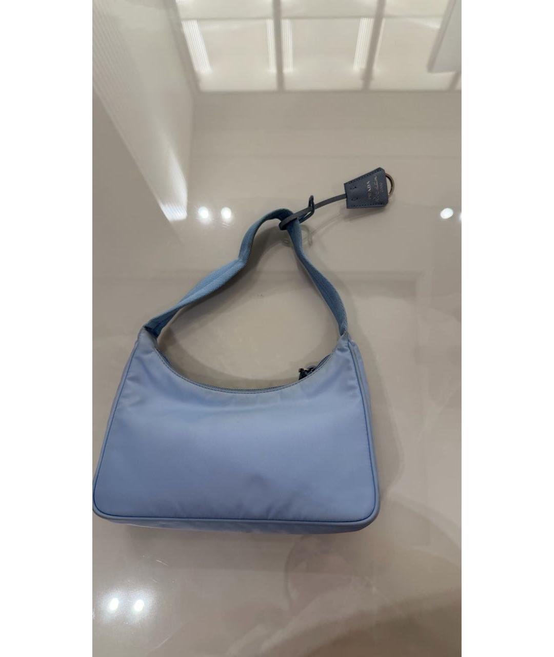 PRADA Голубая сумка с короткими ручками, фото 2
