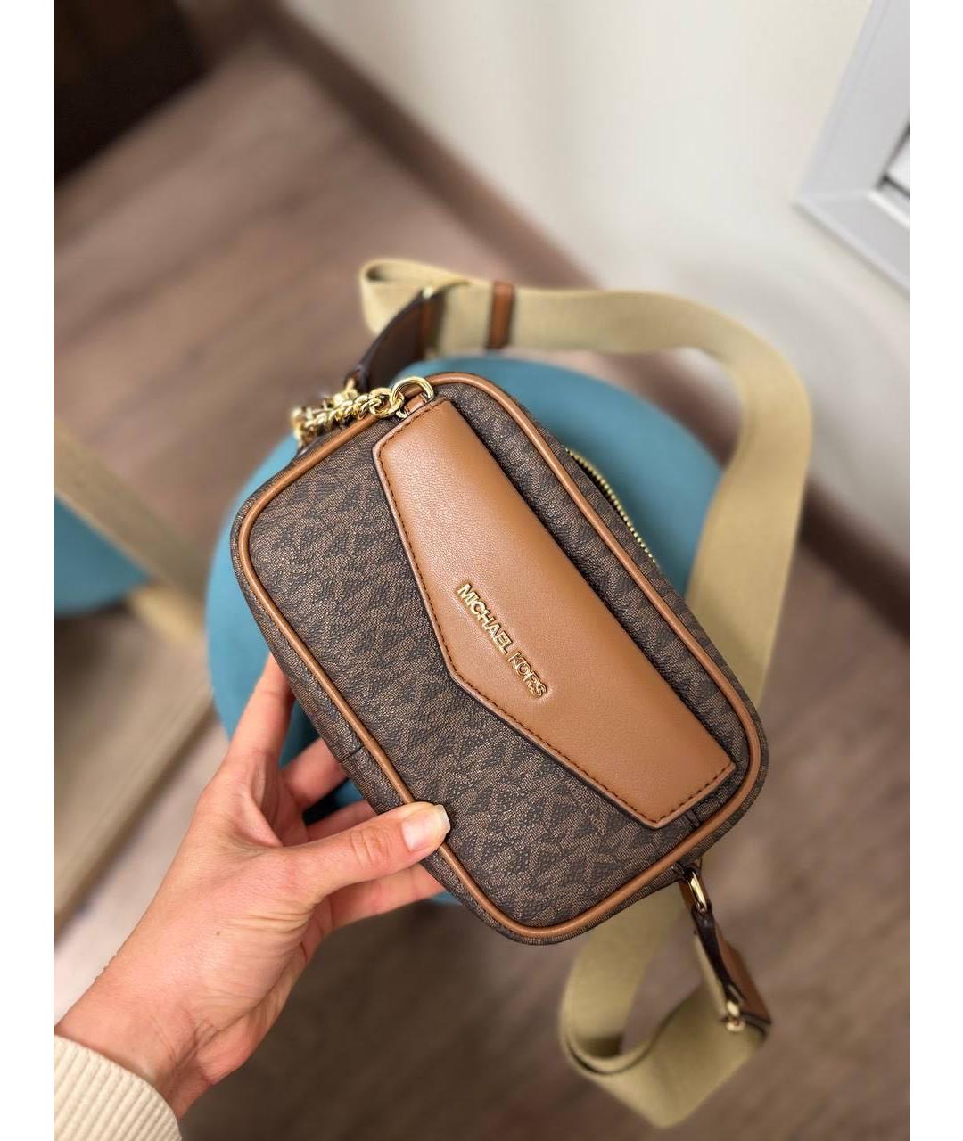 MICHAEL KORS Коричневая сумка через плечо, фото 3