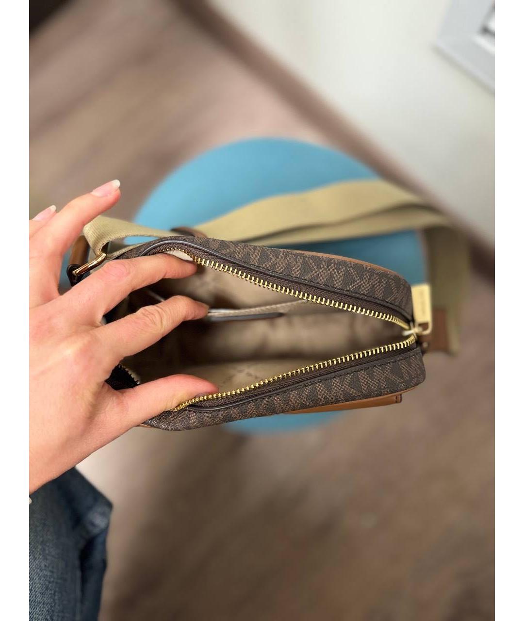 MICHAEL KORS Коричневая сумка через плечо, фото 4