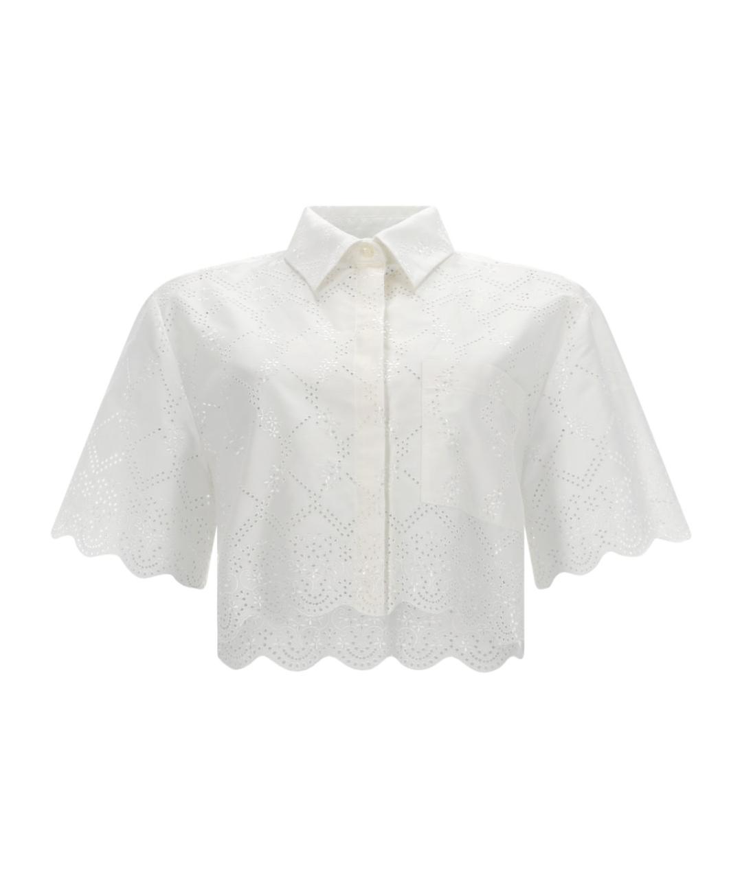 MSGM Белая хлопковая рубашка, фото 1