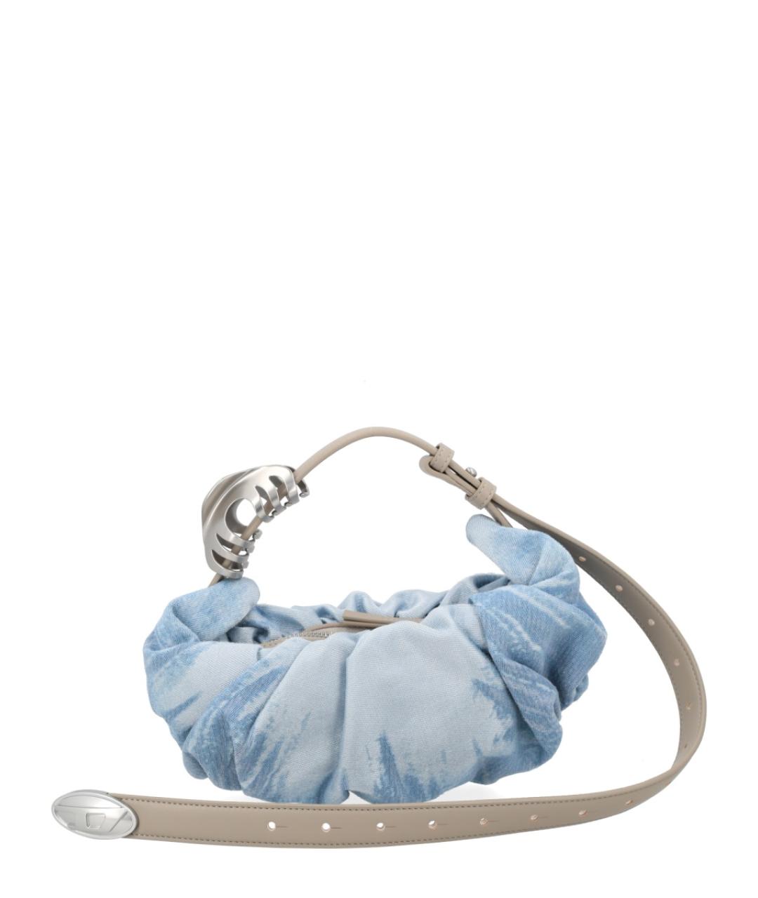DIESEL Голубая деним сумка через плечо, фото 1