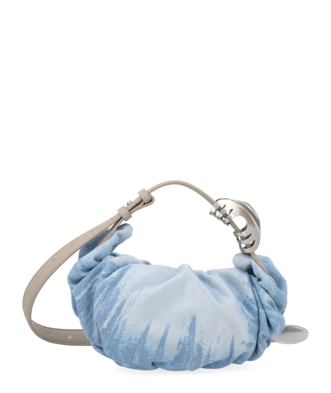 DIESEL Голубая деним сумка через плечо, фото 2