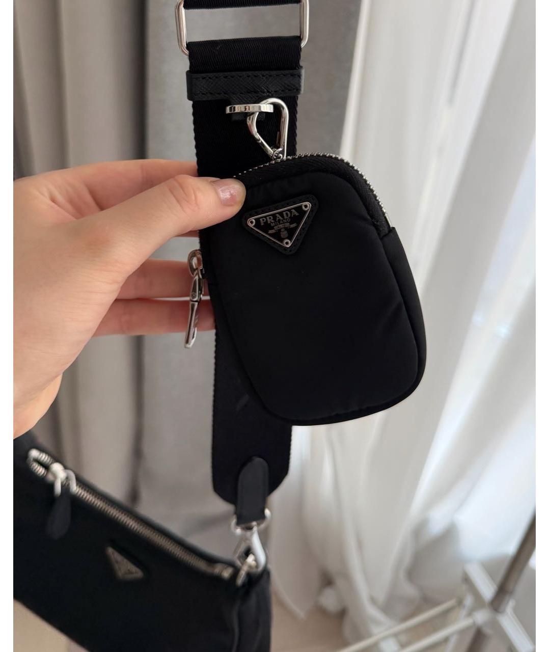 PRADA Черная сумка через плечо, фото 3