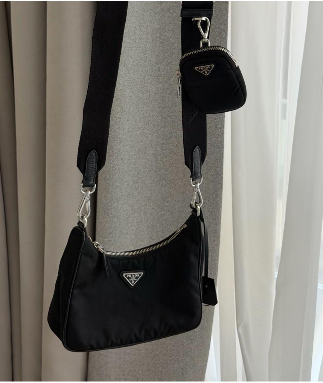 PRADA Черная сумка через плечо, фото 2