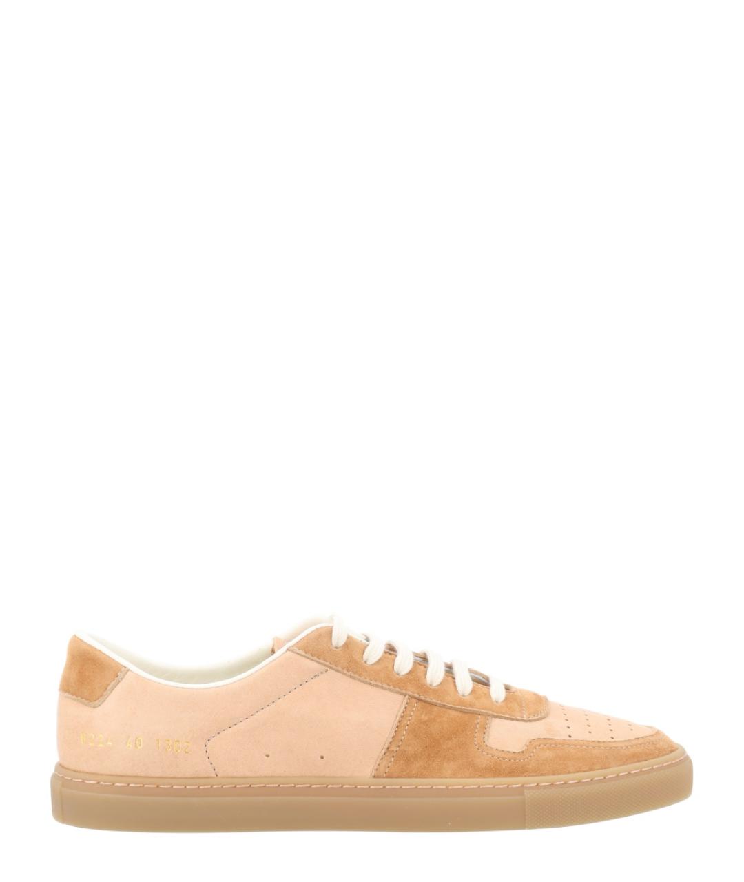 COMMON PROJECTS Бежевые кожаные кроссовки, фото 1