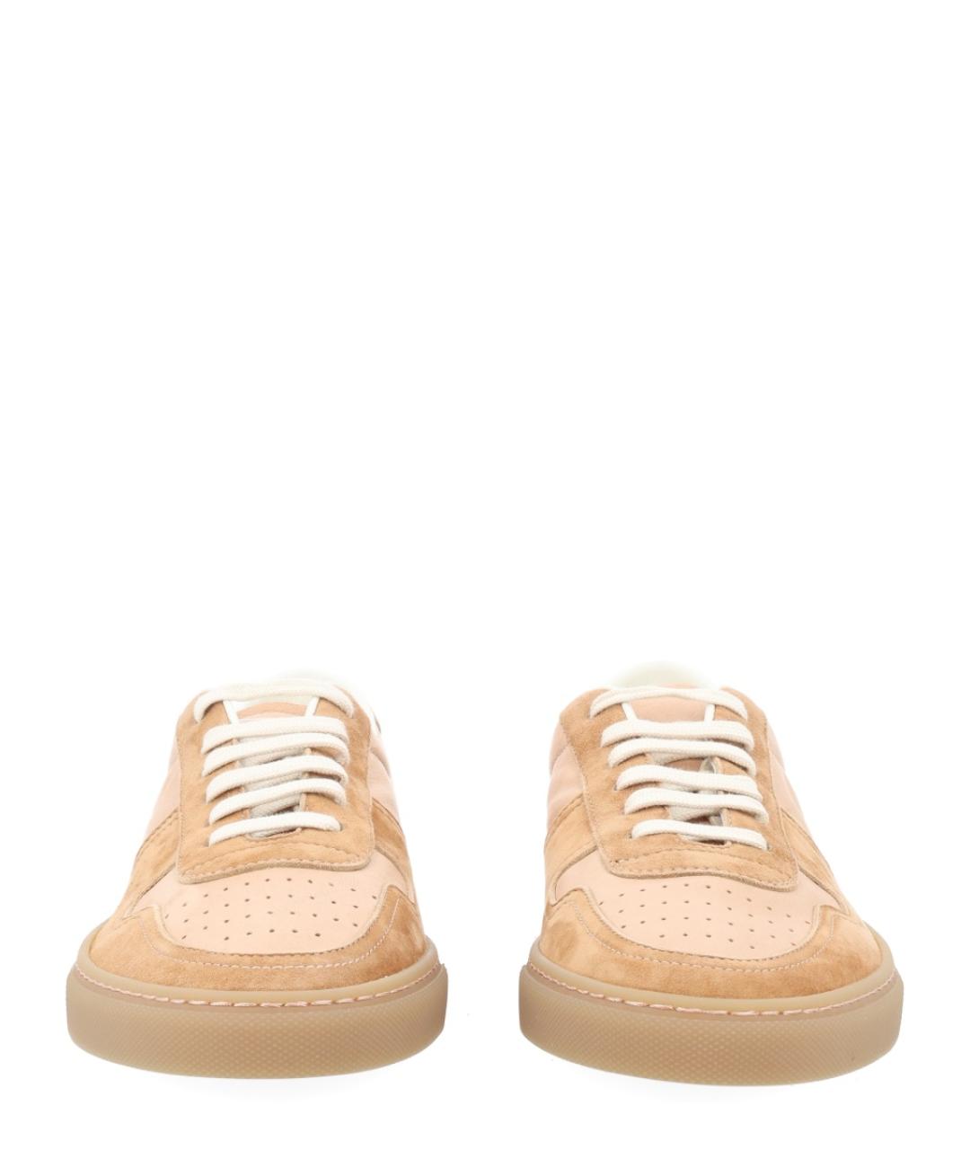 COMMON PROJECTS Бежевые кожаные кроссовки, фото 2