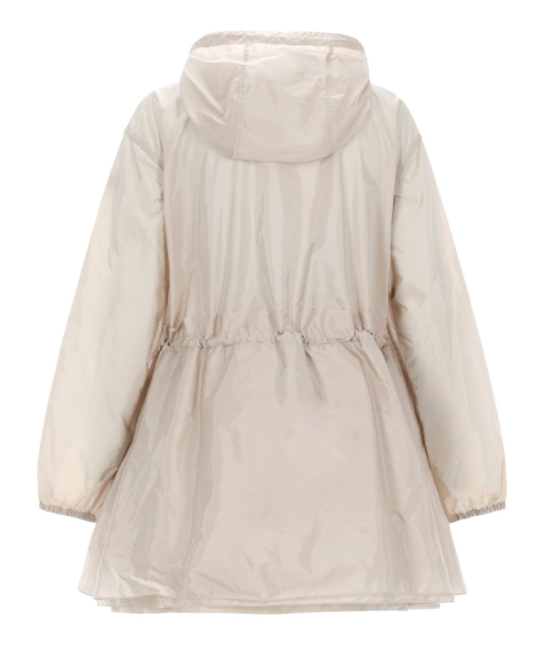 MONCLER Бежевая полиамидовая куртка, фото 2