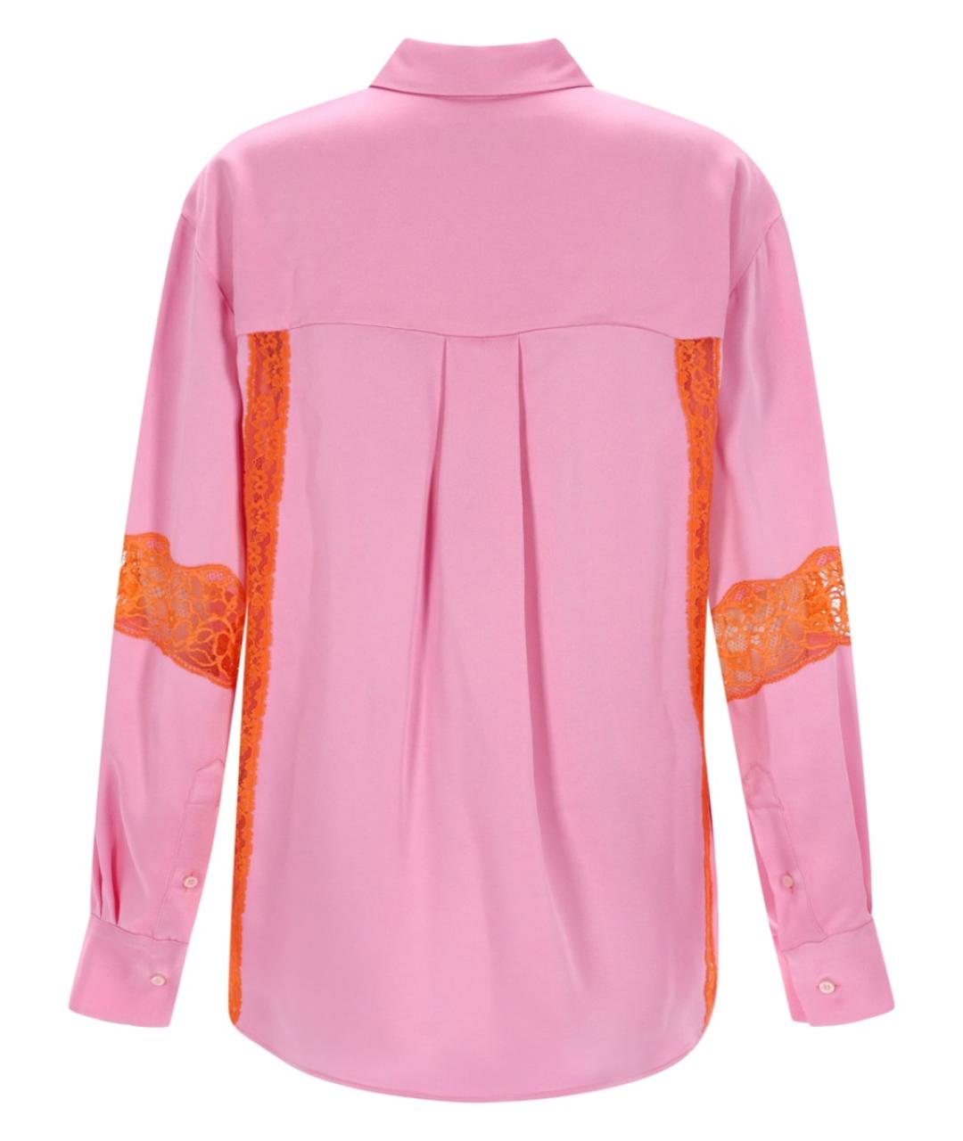 MSGM Розовая ацетатная рубашка, фото 2