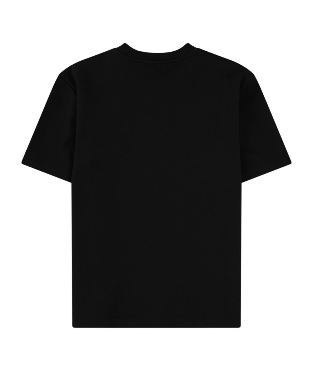 MSGM Черная хлопковая футболка, фото 2