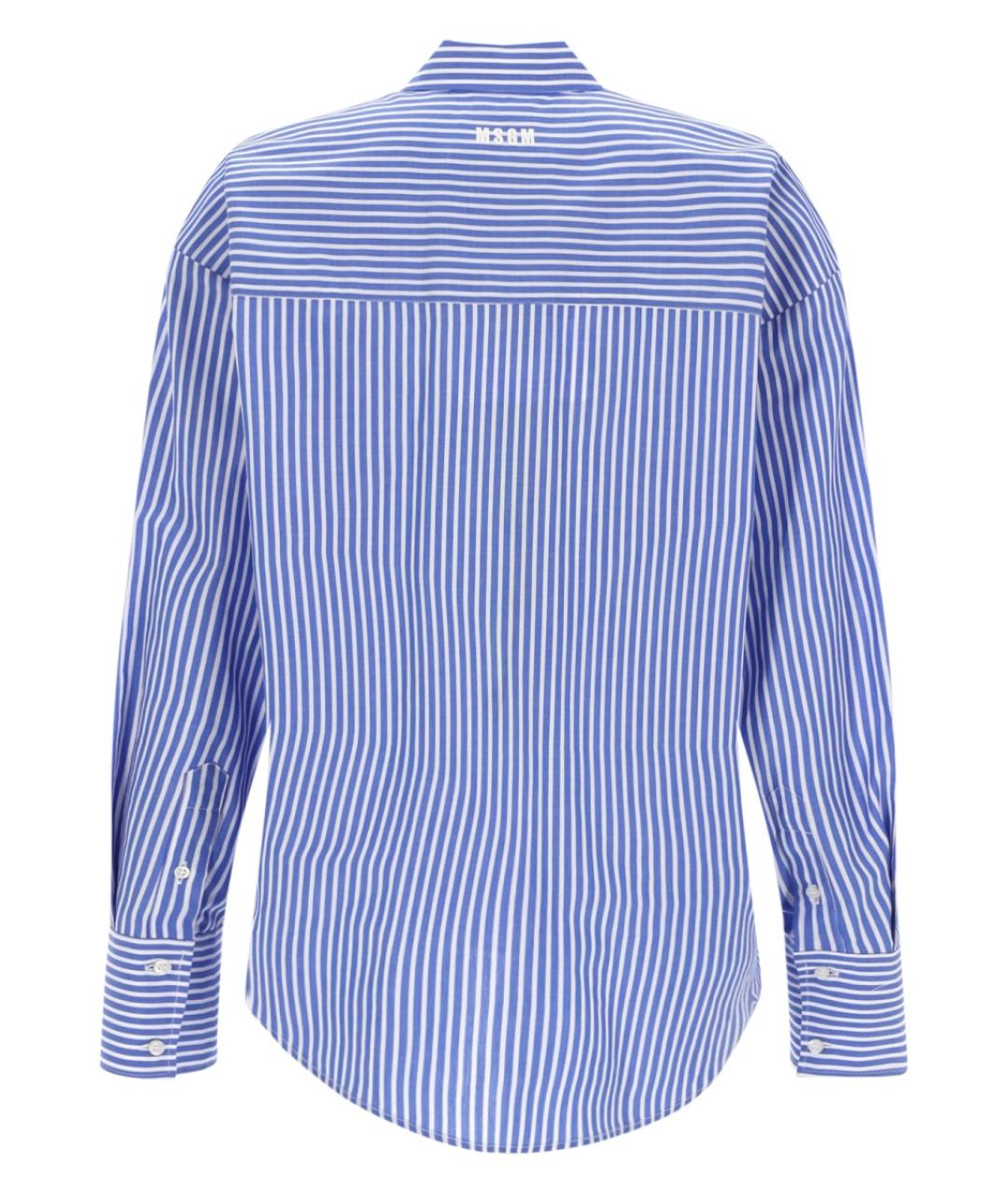 MSGM Синяя хлопковая рубашка, фото 2