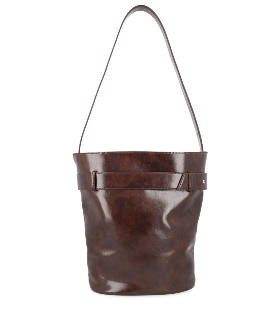 OSOI Коричневая кожаная сумка через плечо, фото 2