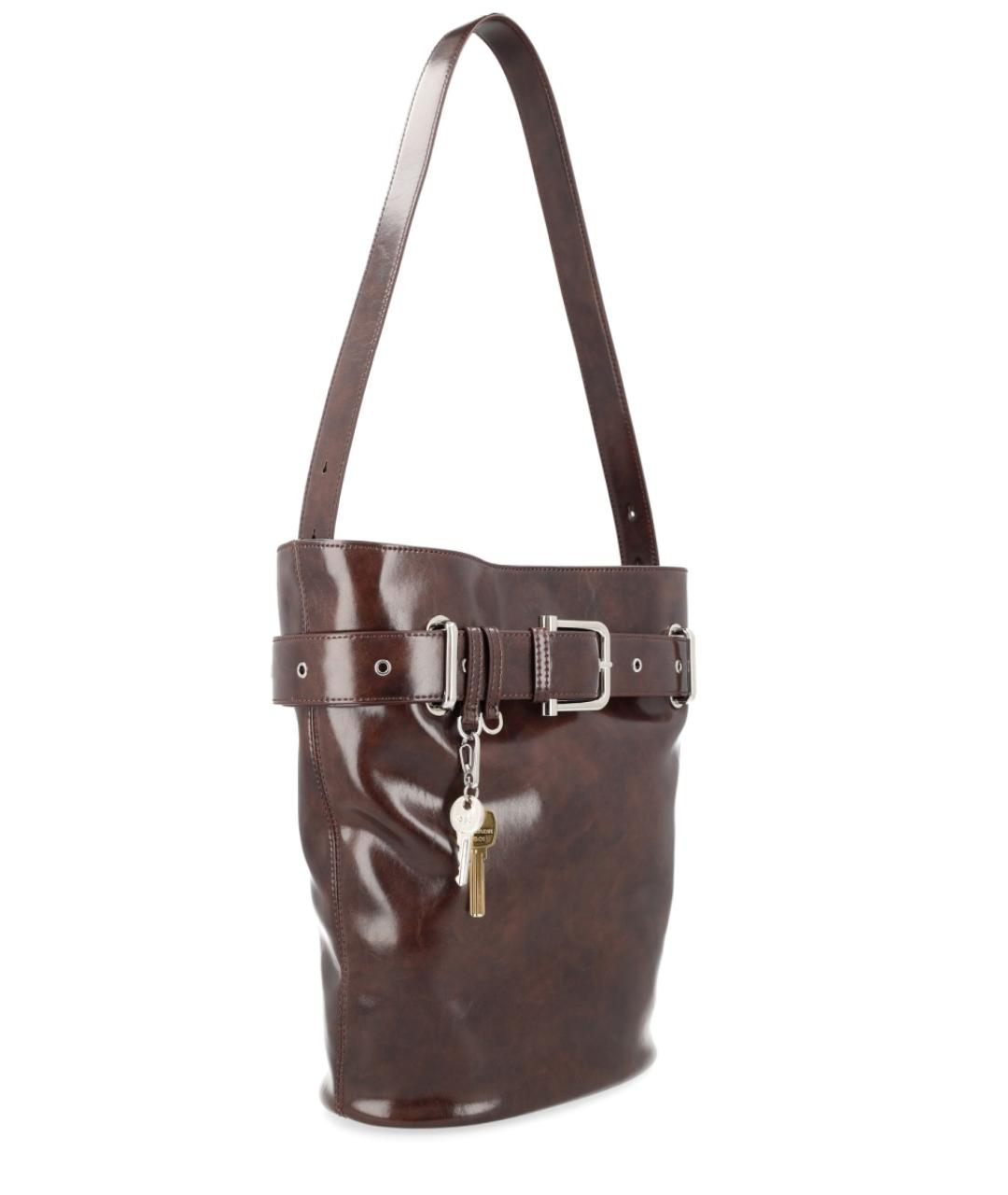 OSOI Коричневая кожаная сумка через плечо, фото 3