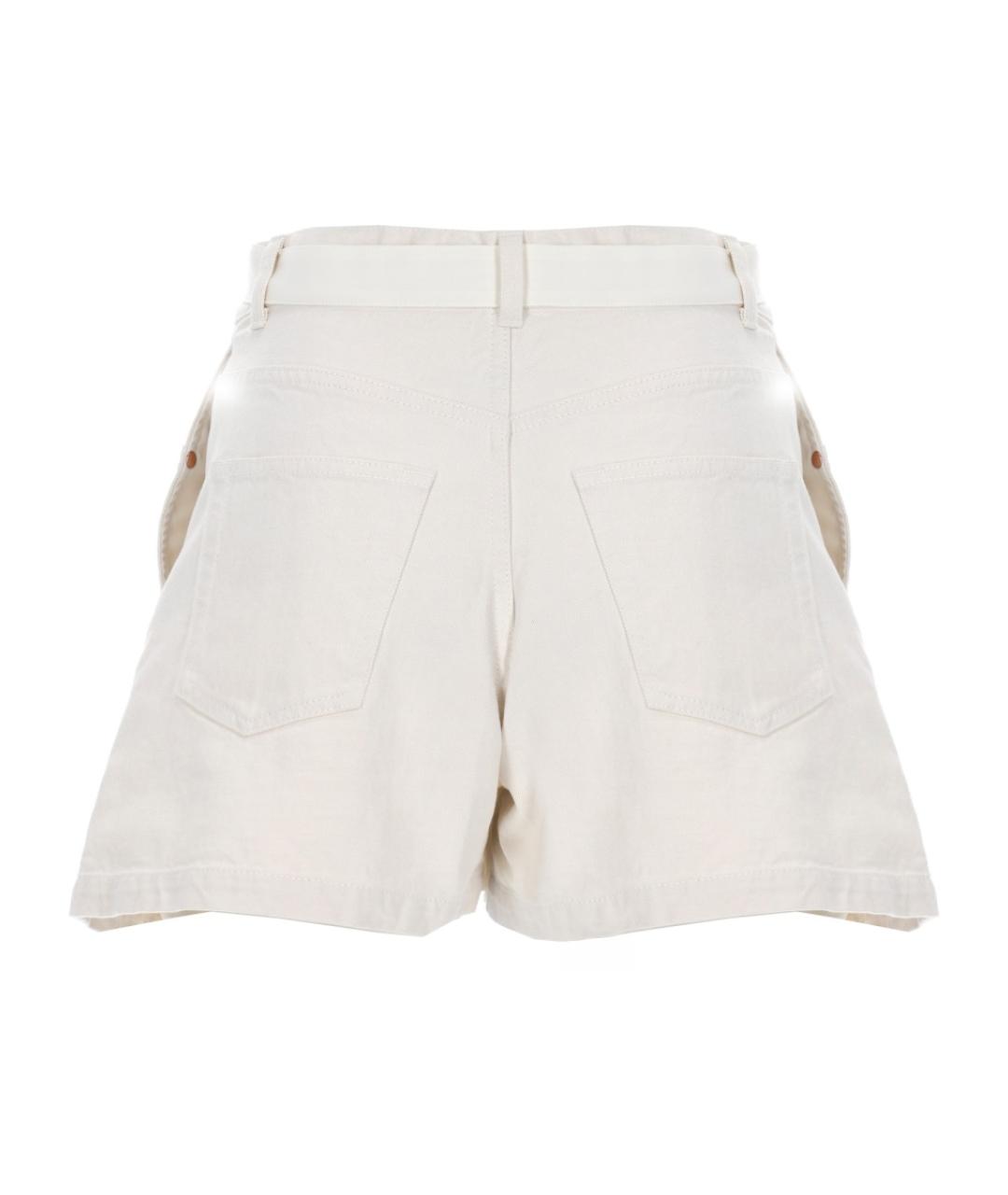 SACAI Белые хлопковые шорты, фото 2