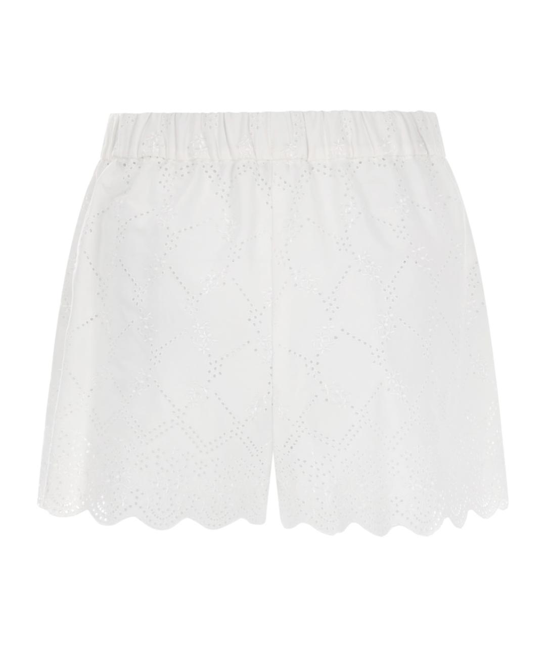 MSGM Белые хлопковые шорты, фото 2