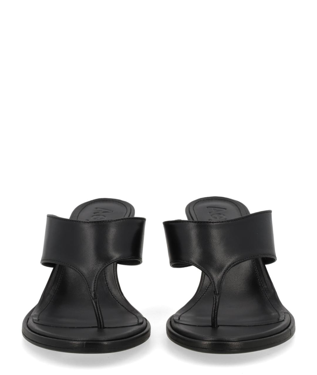 AEYDE Черные кожаные мюли, фото 3