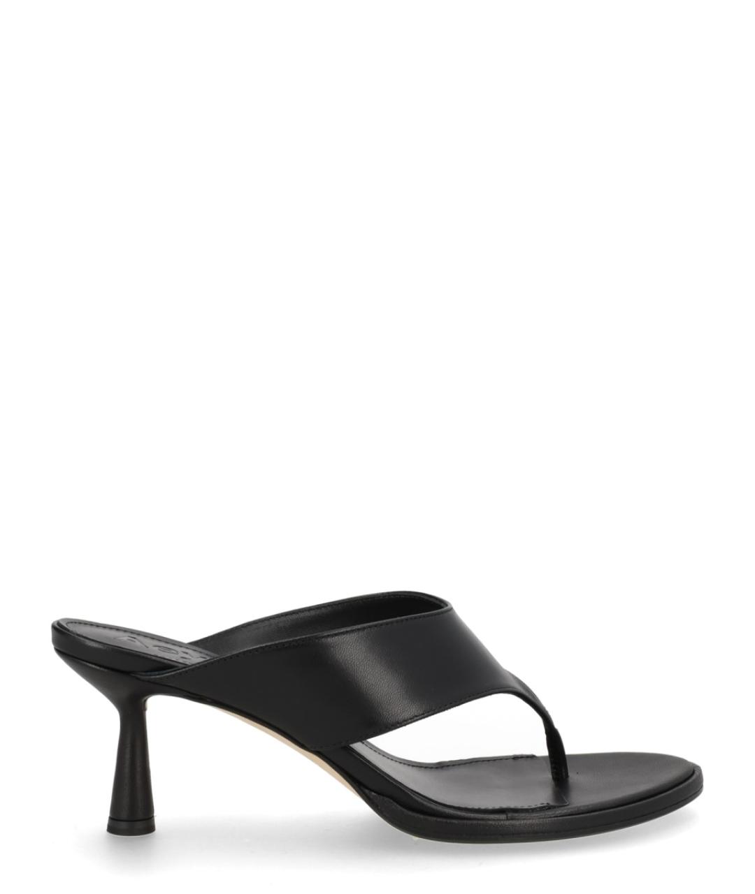 AEYDE Черные кожаные мюли, фото 1