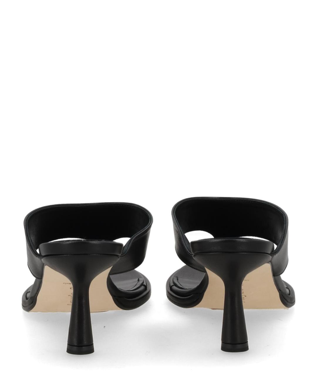 AEYDE Черные кожаные мюли, фото 4