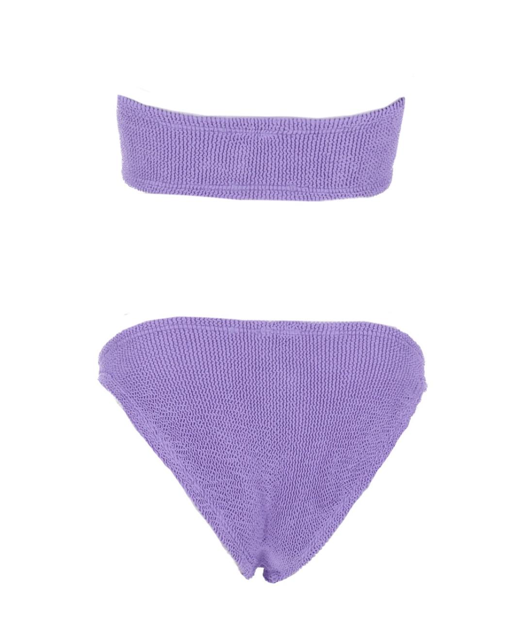 HUNZA G Фиолетовый полиамидовый купальник, фото 2