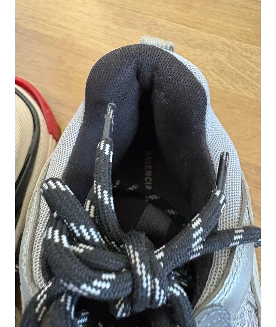 BALENCIAGA Серебряные низкие кроссовки / кеды, фото 6