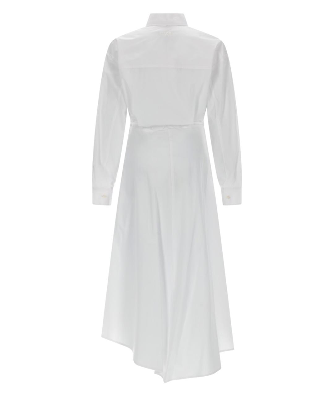 MSGM Белое хлопковое повседневное платье, фото 2
