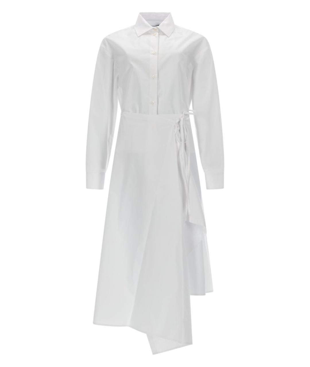 MSGM Белое хлопковое повседневное платье, фото 1