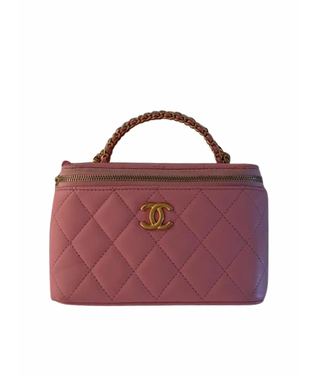 CHANEL Розовая кожаная поясная сумка, фото 1