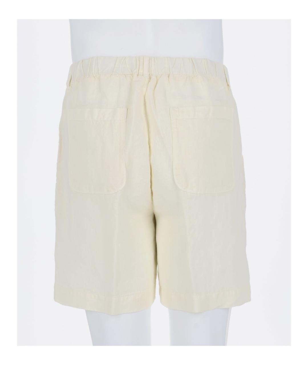 120% LINO Бежевые льняные шорты, фото 3