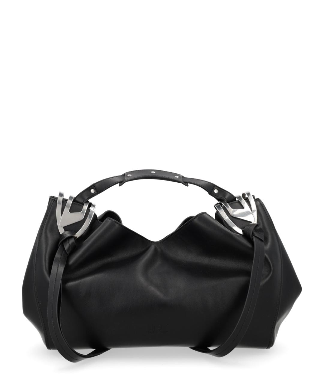 DIESEL Черная сумка с короткими ручками из искусственной кожи, фото 1