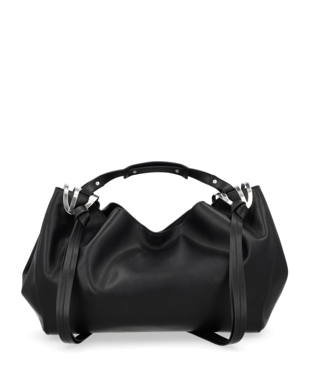 DIESEL Черная сумка с короткими ручками из искусственной кожи, фото 3