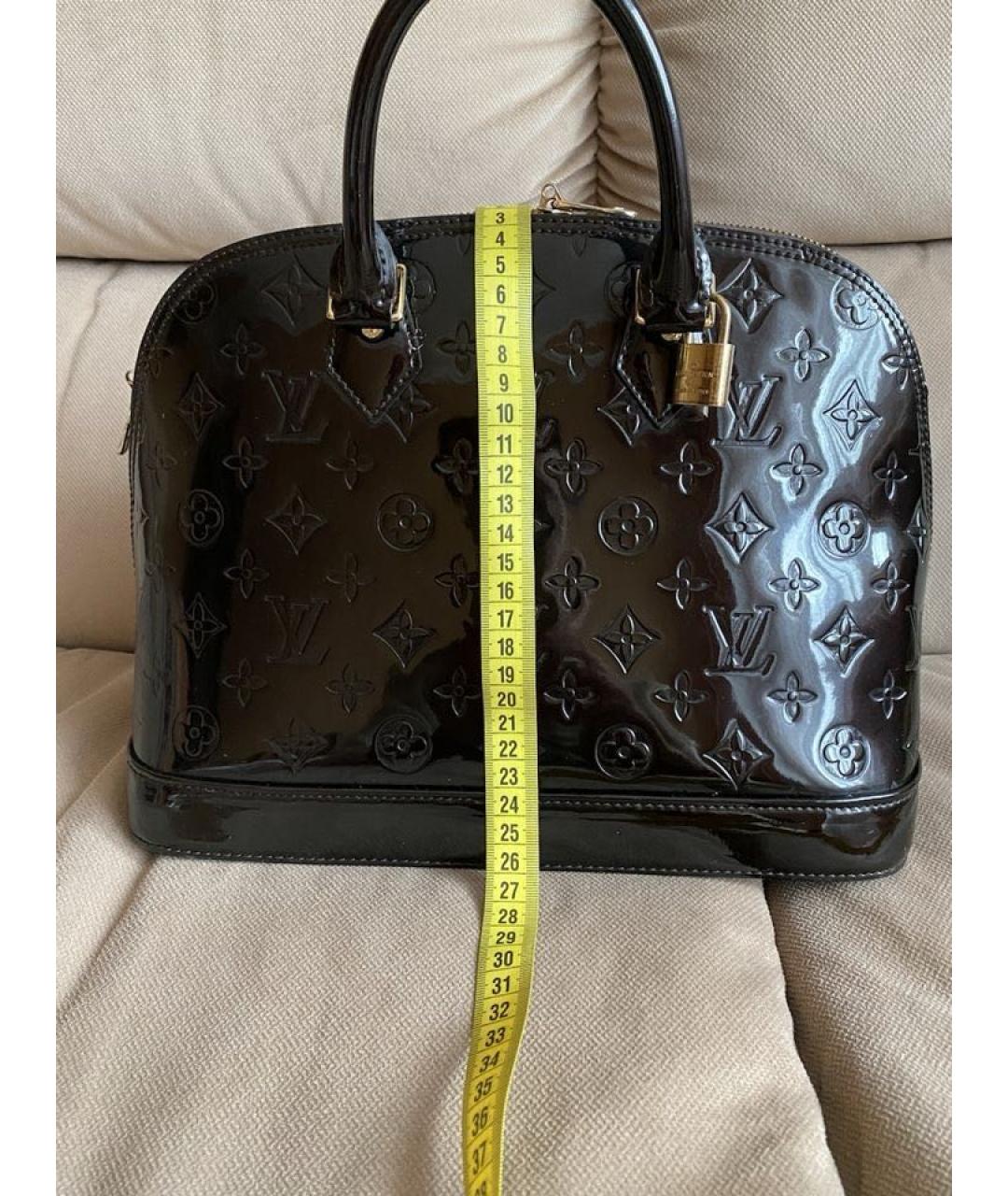 LOUIS VUITTON Черная сумка тоут из лакированной кожи, фото 2