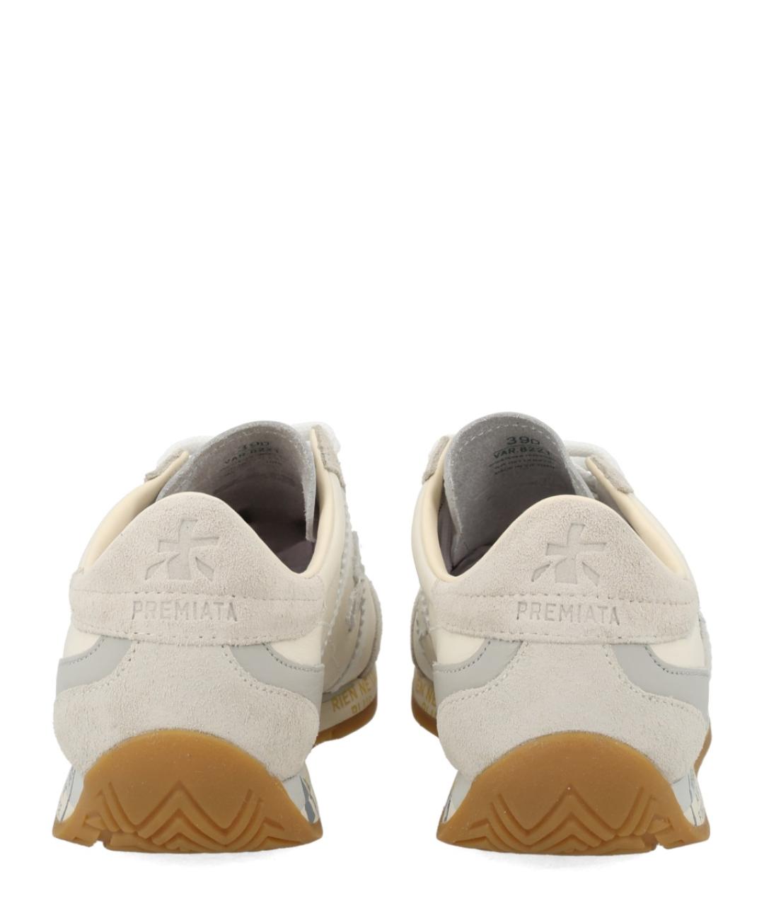 PREMIATA Белые кожаные кроссовки, фото 4