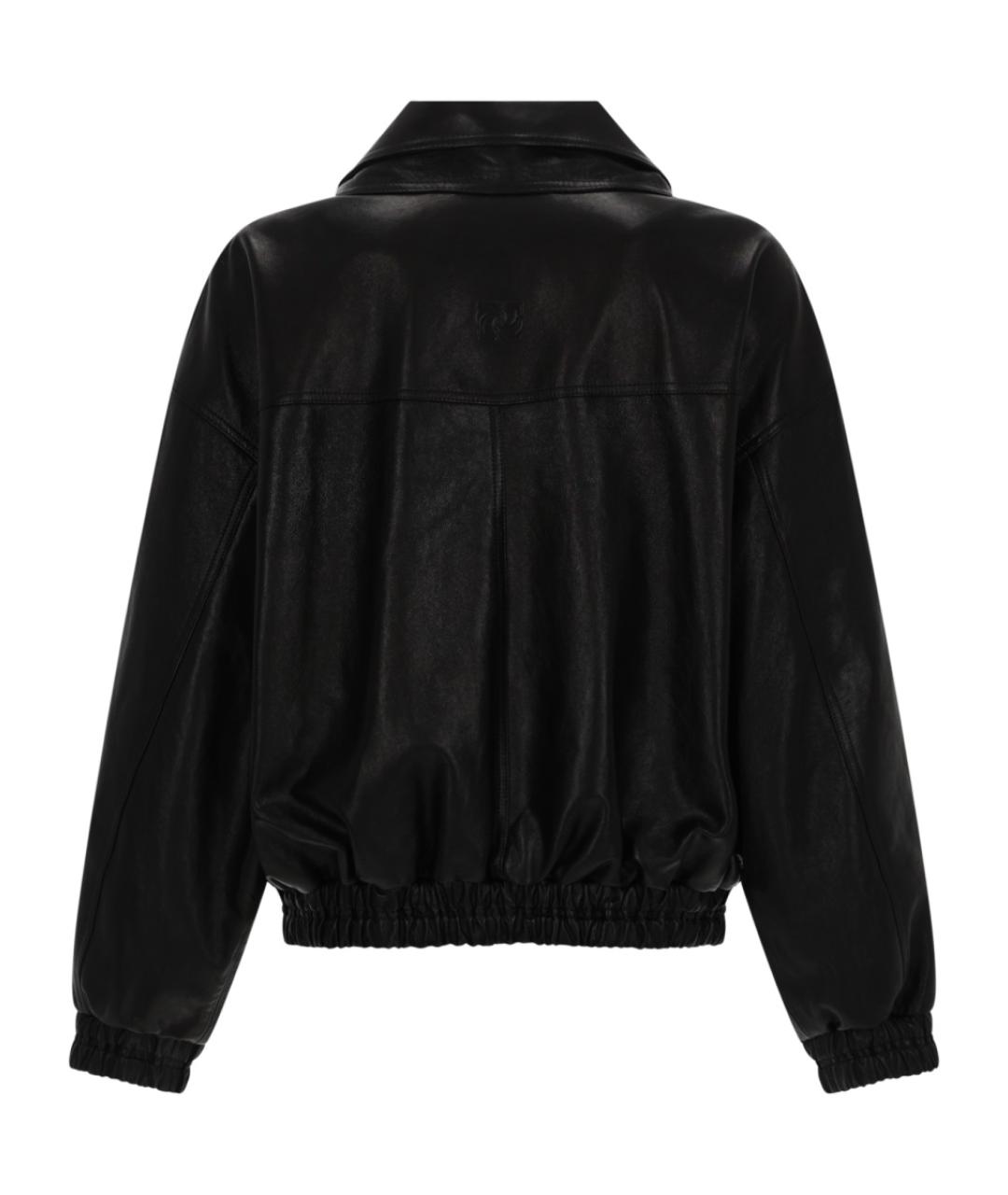 MAGDA BUTRYM Черная кожаная куртка, фото 2