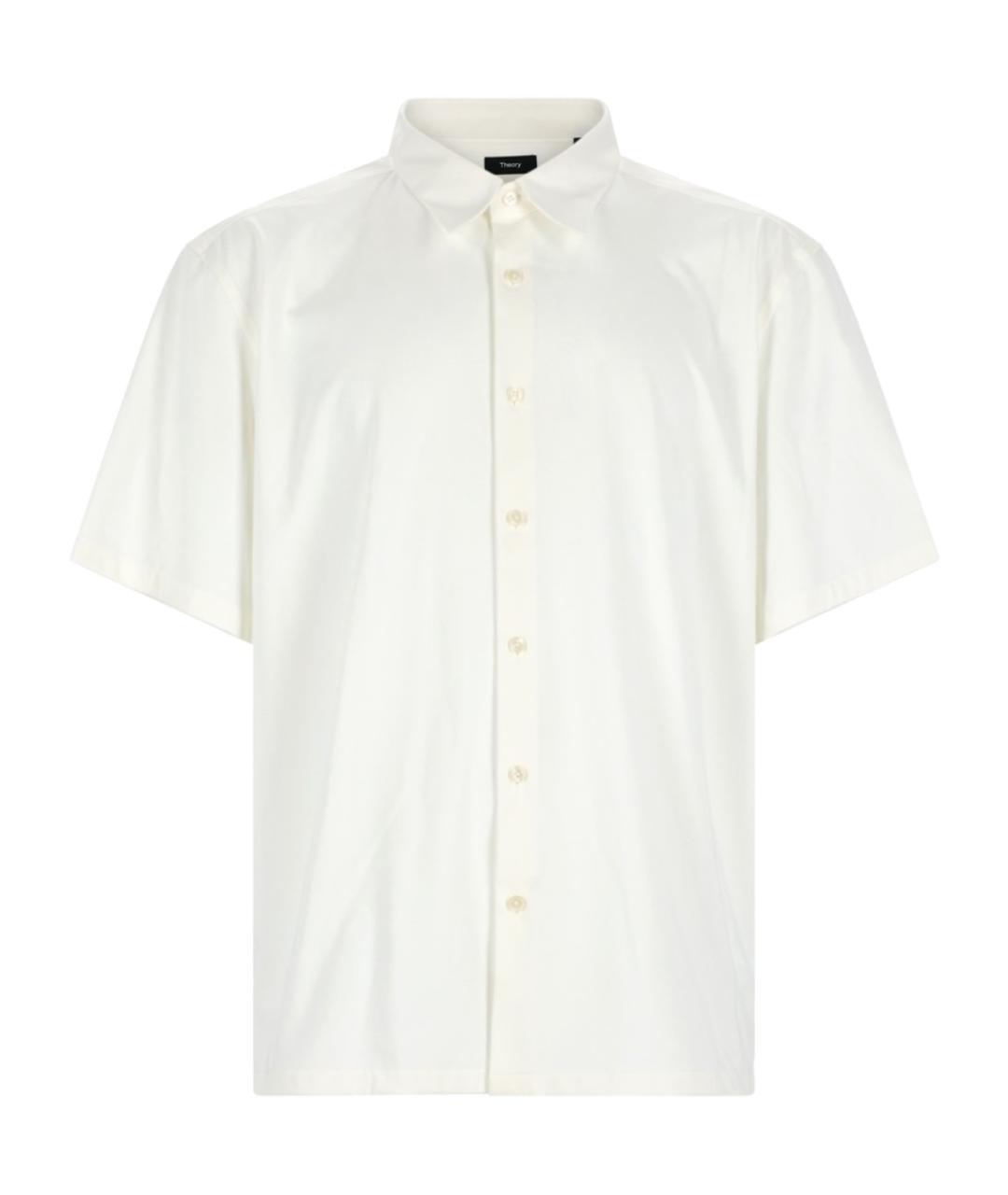 THEORY Белая хлопковая кэжуал рубашка, фото 1