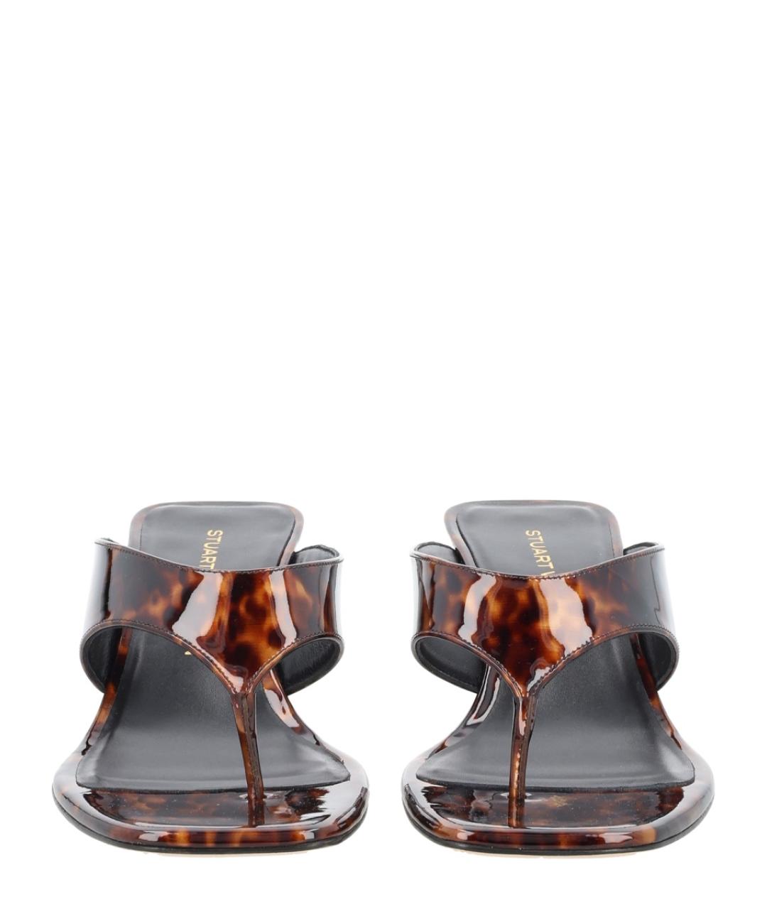 STUART WEITZMAN Мульти кожаные сандалии, фото 3