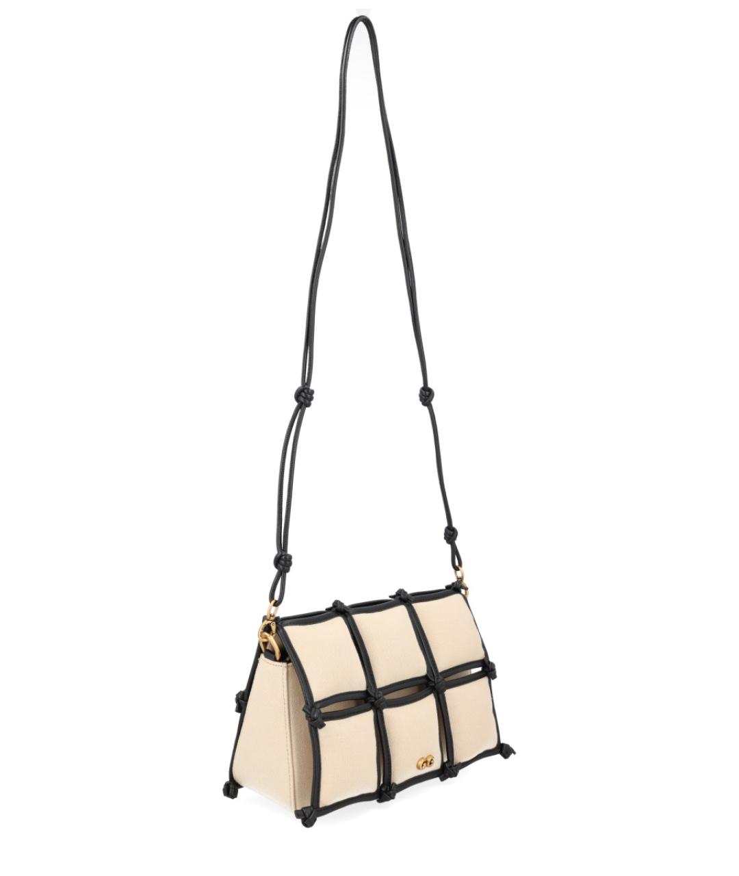 CULT GAIA Бежевая кожаная сумка через плечо, фото 3