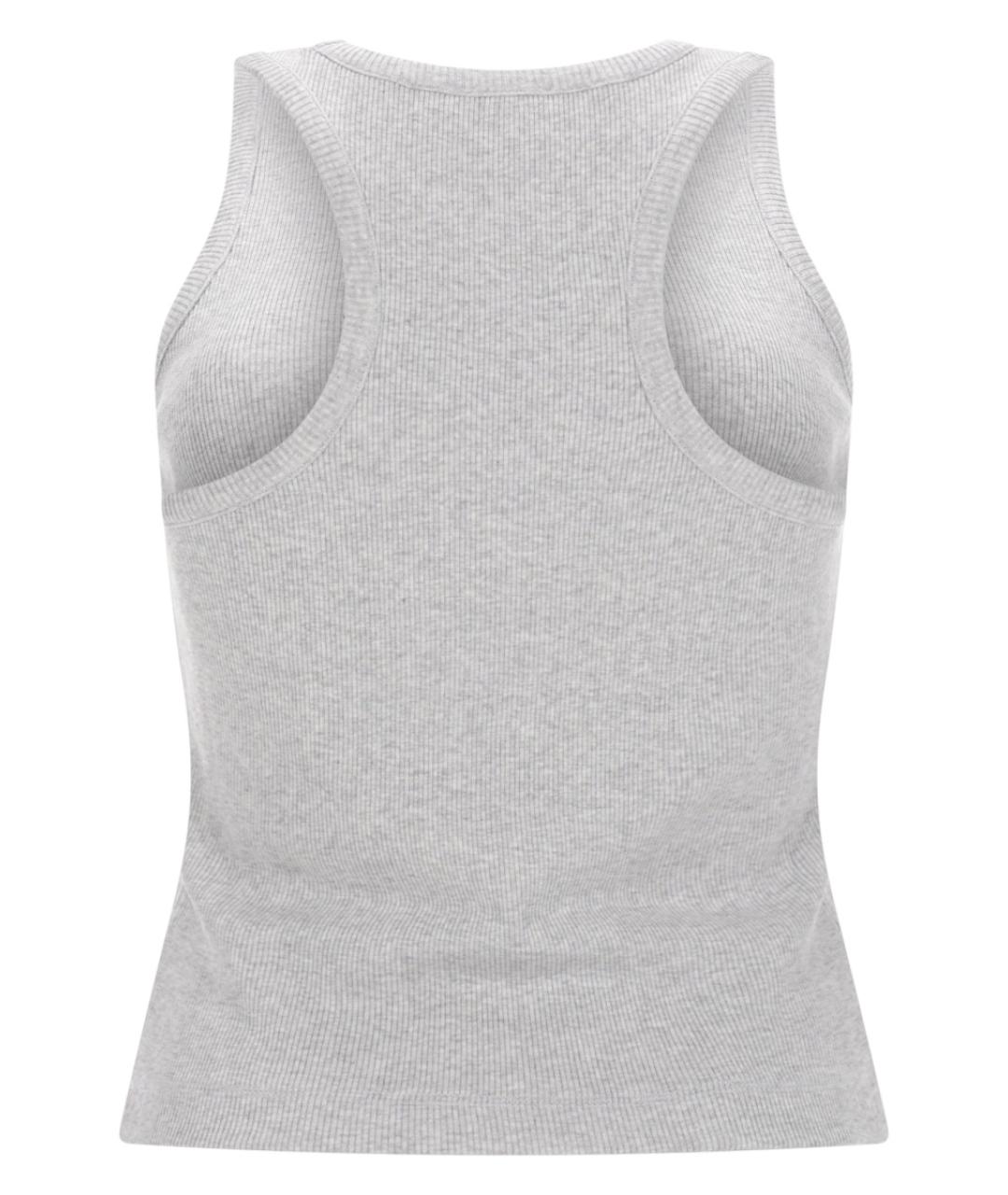 CASABLANCA Серая хлопковая майка, фото 2