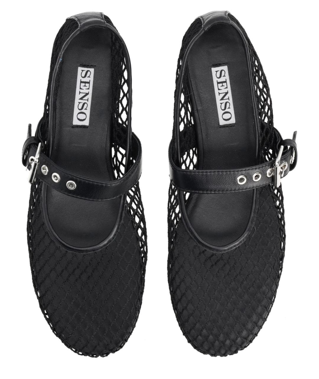 SENSO Черные кожаные балетки, фото 5